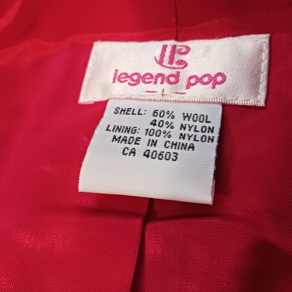 Vintage-Inspired Cherry Red Peplum Jacket Chic Polished with Patent Belt… NWOT - Picture 9 of 10